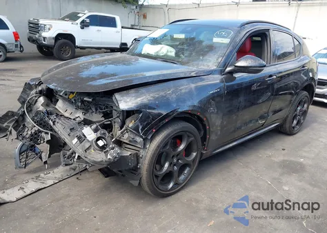 2022 Alfa Romeo Stelvio Veloce Ti Awd from USA, damaged, VIN ZASPAKBN0N7D24295